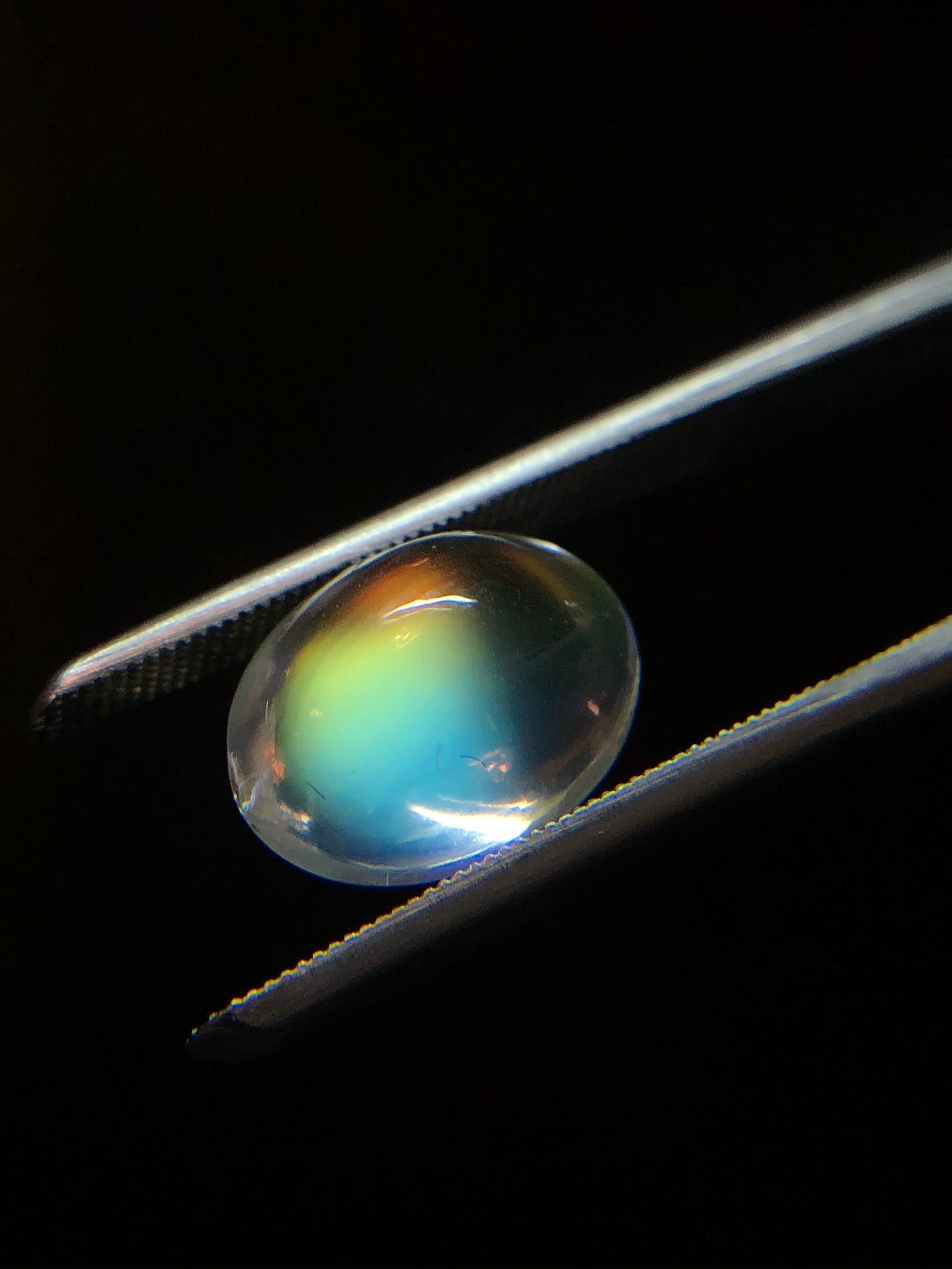 Oval Rainbow Moonstone Cabochon